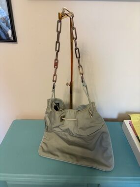 Gucci Sage Green Shoulder Bag with Chain Strap